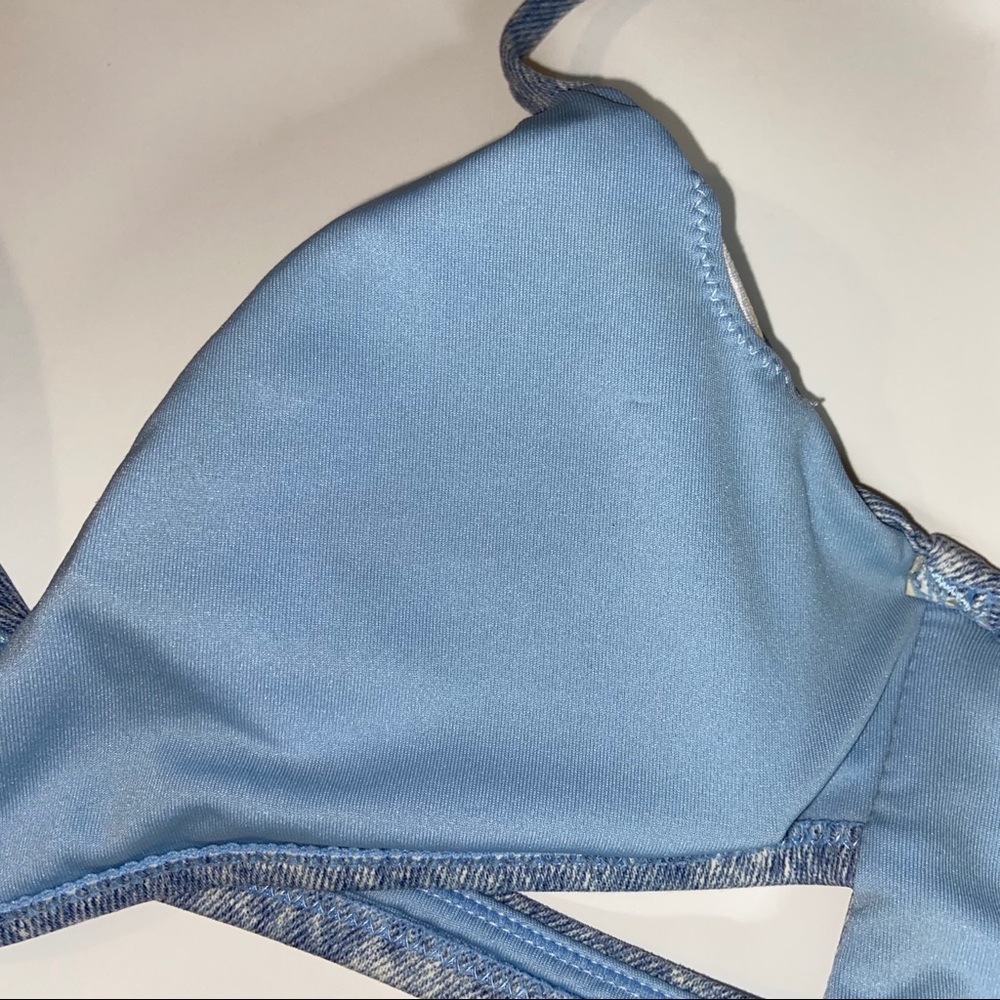 Garage blue bikini set: XS top, L bottoms - Picture 3 of 7